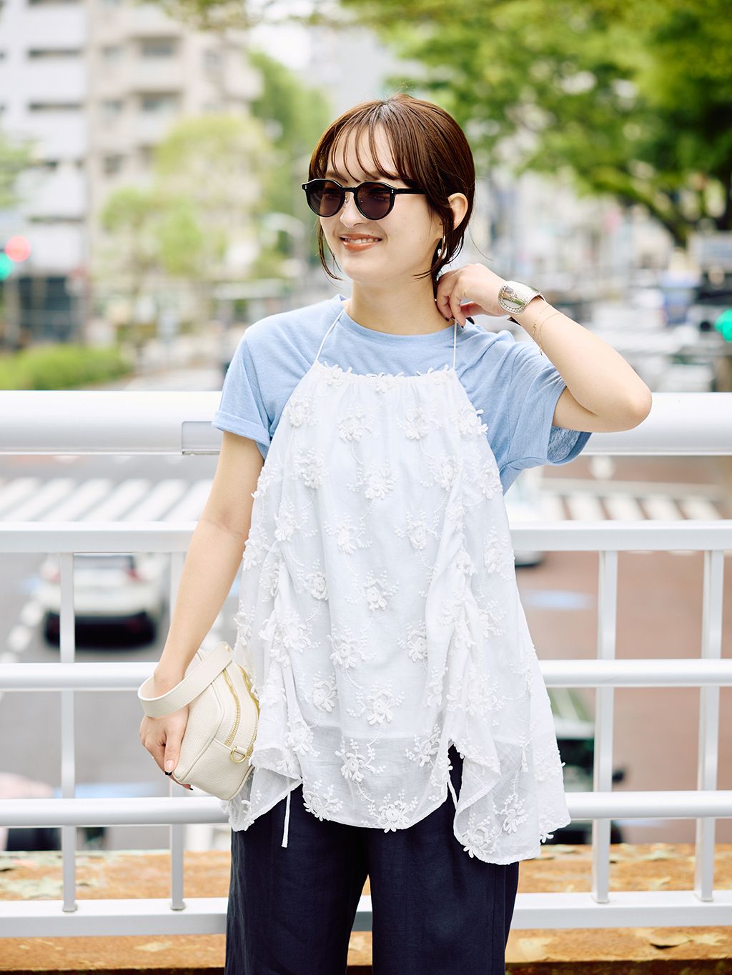 SLOBE IENA crinkle crinkle キャミソール フリーサイズ crinkle crinkle crinkle SLOBE別注 embroidery camisoleの