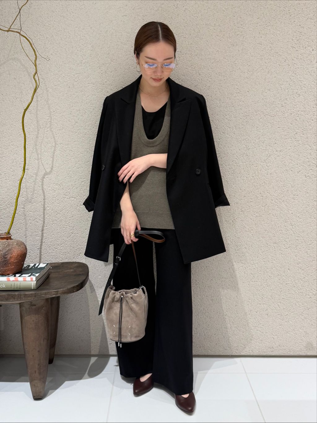 MY_Uneck ニットのコーディネートスナップ（erina）｜Plage