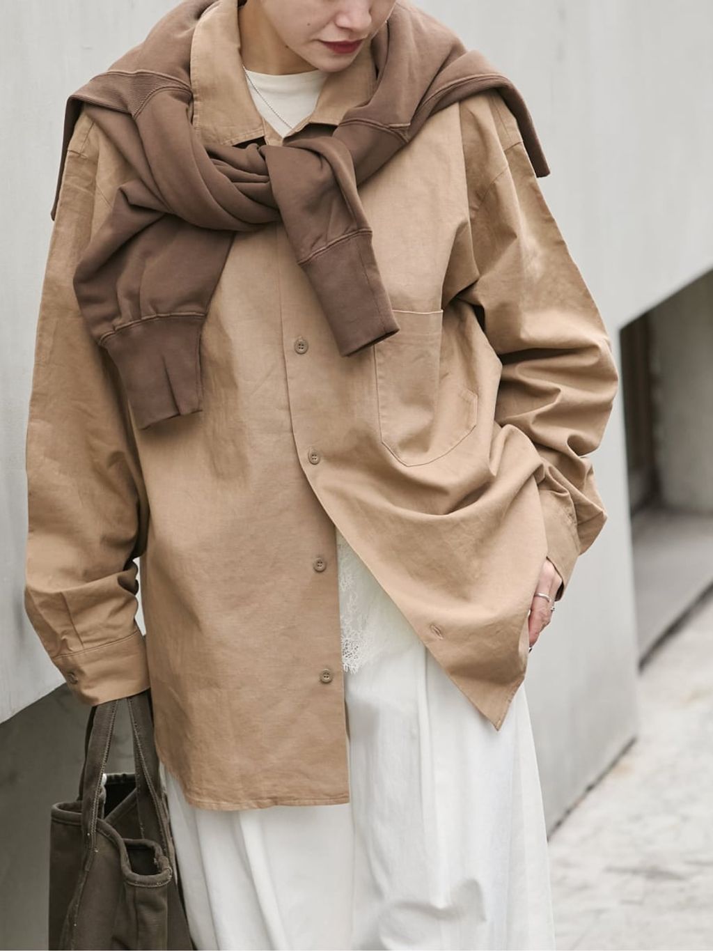 別注【ARMY TWILL/アーミーツイル】Cotton Linen Utility shの