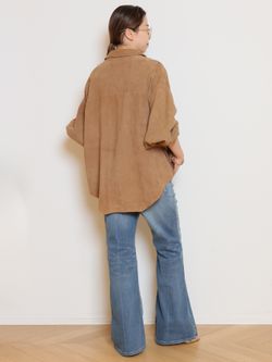 MUSE de Deuxieme Classeワンティースプーンスエードシャツ OneTeaSpoon/ワンティースプーン】SUEDE DARIA シャツジャケットの
