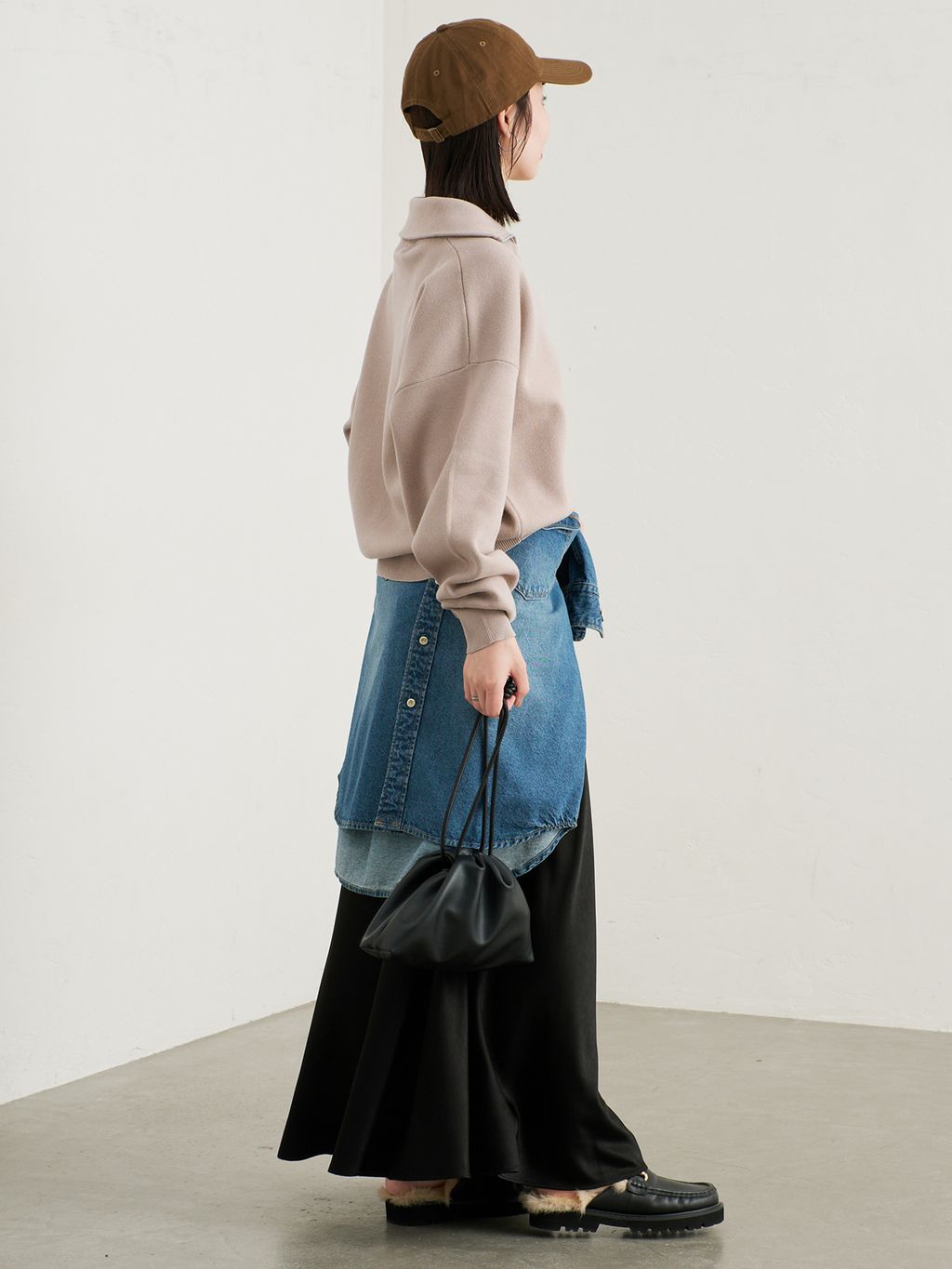 WEB限定/追加》LE DENIM BDUデニムシャツのコーディネートスナップ