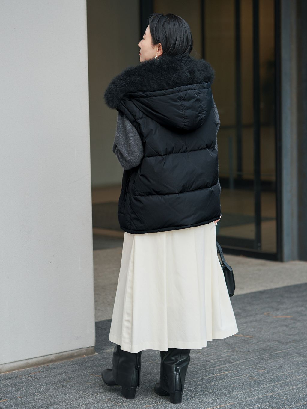 YVES SALOMON イヴ サロモン ダウンベスト 25WAG00565DOTM/VESTの