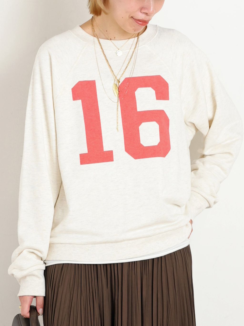予約》print T/C sweat Pulloverのコーディネートスナップ（MAE）｜AP