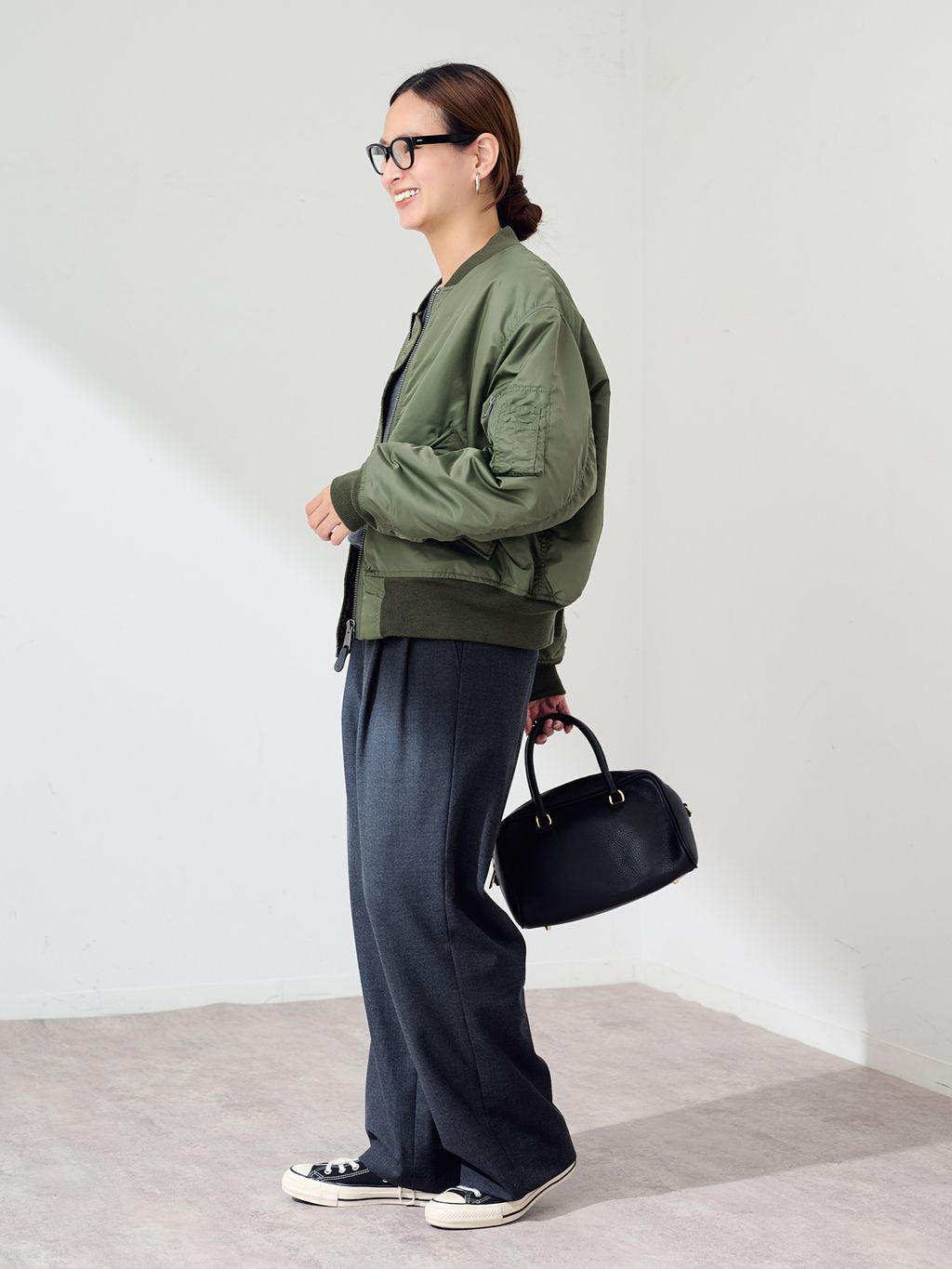 ≪予約≫TOP KHAKI/トップカーキ MA-1ナイロンジャケットの