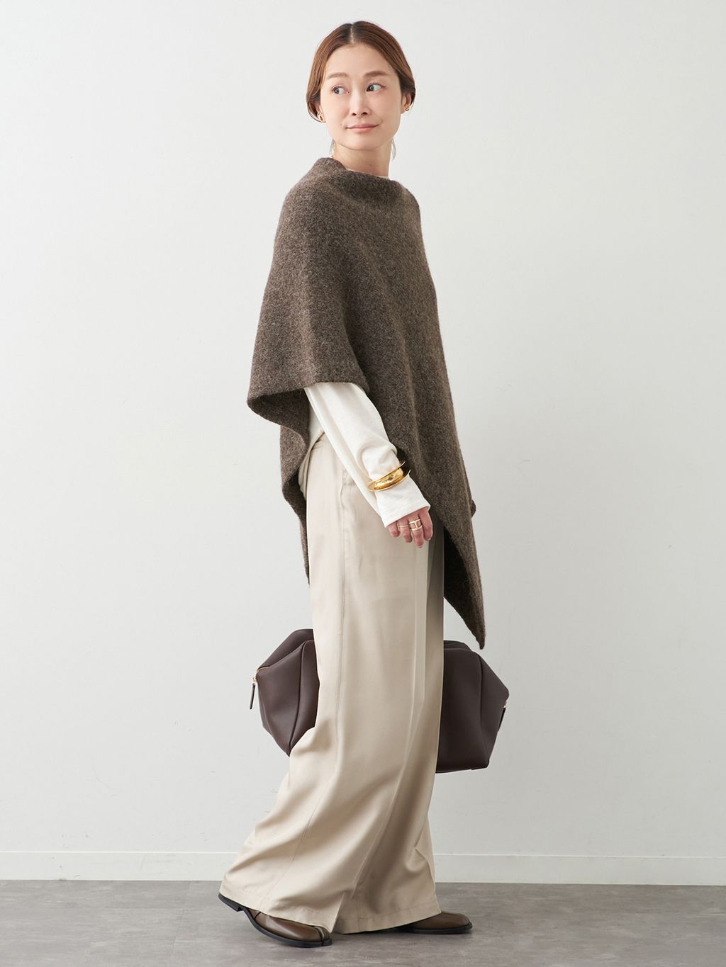 LAUREN MANOOGIAN/ローレン マヌージアン】FOLD PONCHOの