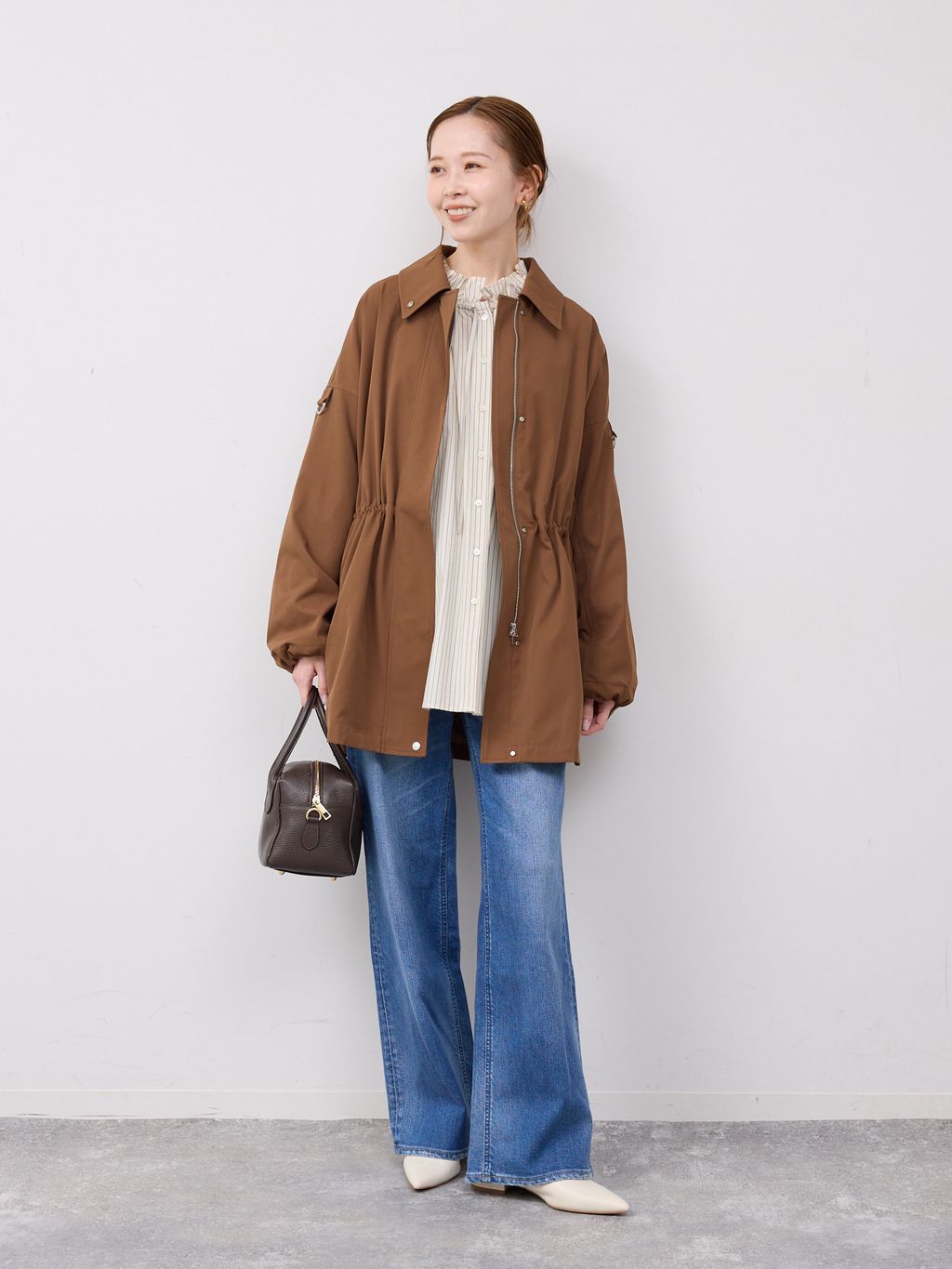 switch look blousonのコーディネートスナップ（hareko）｜SLOBE IENA