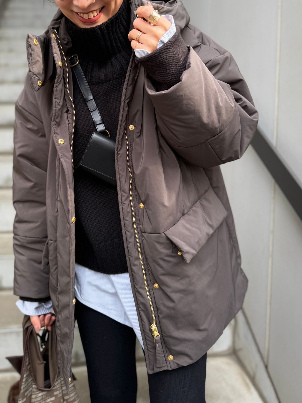 LISIERE 2way Padding Coatのコーディネートスナップ（PR Sasaki）｜L