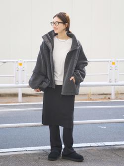 ≪追加≫ウールボアスタンドブルゾン 4のコーディネートスナップ