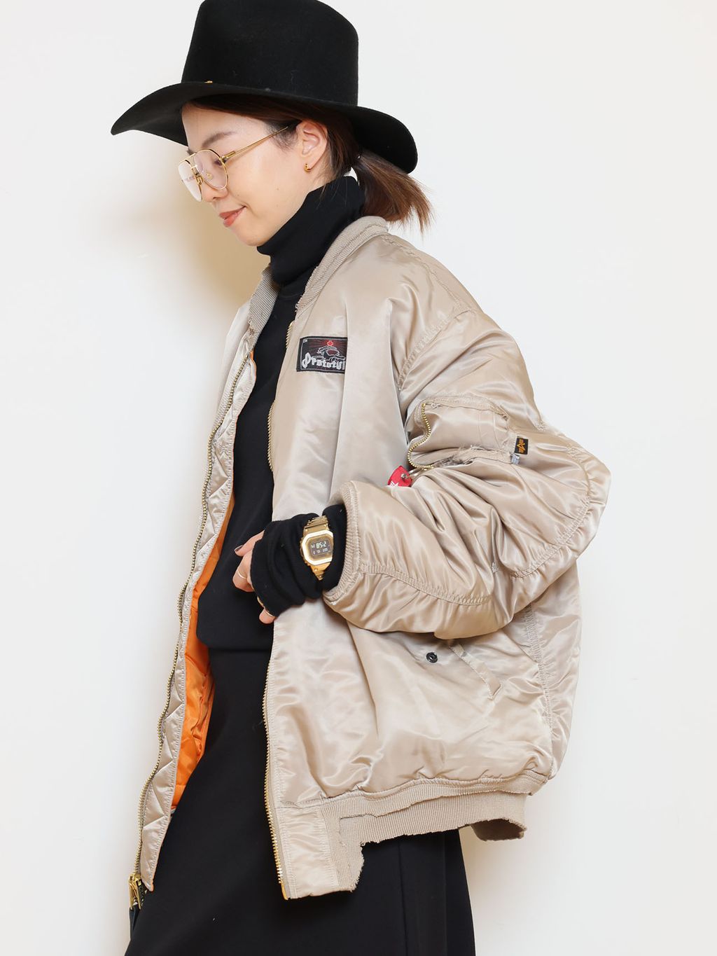 prototypes/プロトタイプス】NYLON BOMBER ジャケットのコーディネート