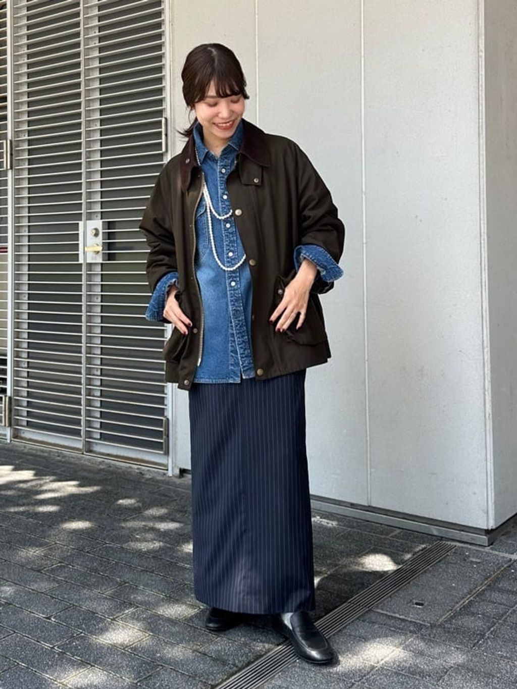 Barbour SLOBE IENA別注short BEDALE Barbour/バブアー SLOBE別注 Short BEDALEのコーディネートスナップ