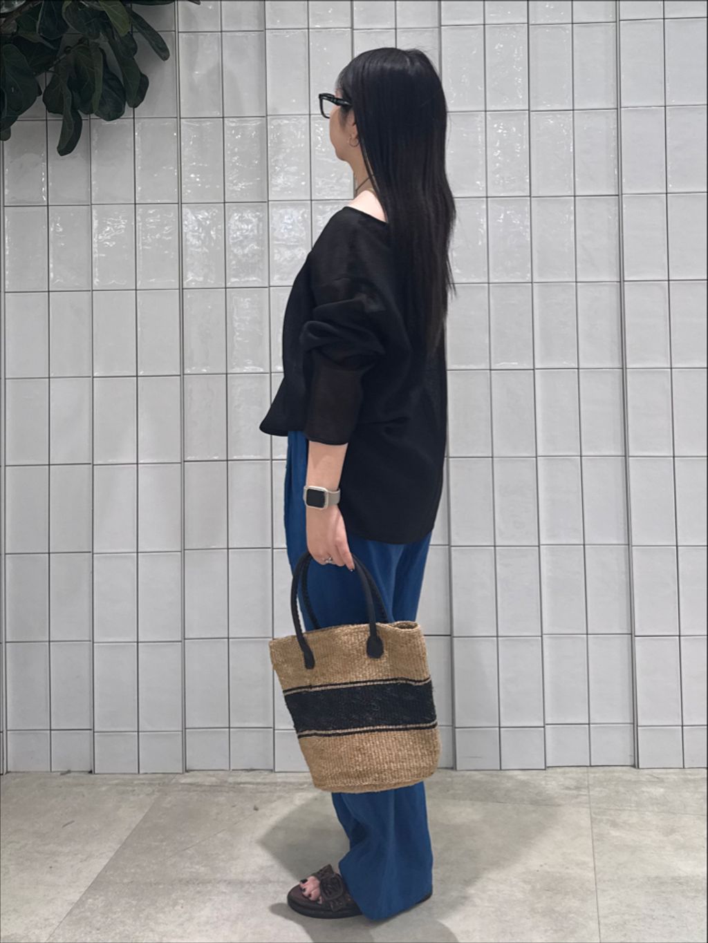 S/Mサイズ展開》手洗い可 / フレンチリネンストレートパンツの