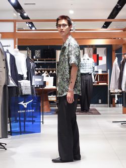 AURALEE (オーラリー) PRINTED AIRY SILK HALF-SLEEVED Sの