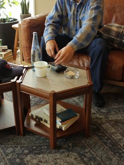 BROOKS HEXAGON TABLE_lino(GRY) ブルックスヘキサゴンテーブルの