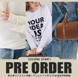 PREORDER】再入荷リクエスト多数！デニムシャツやロゴTが追加予約開始