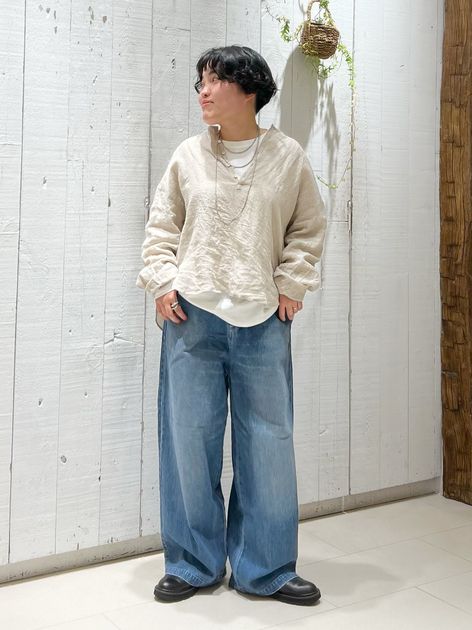 10OZデニム シフトパンツのコーディネートスナップ（MM）｜journal