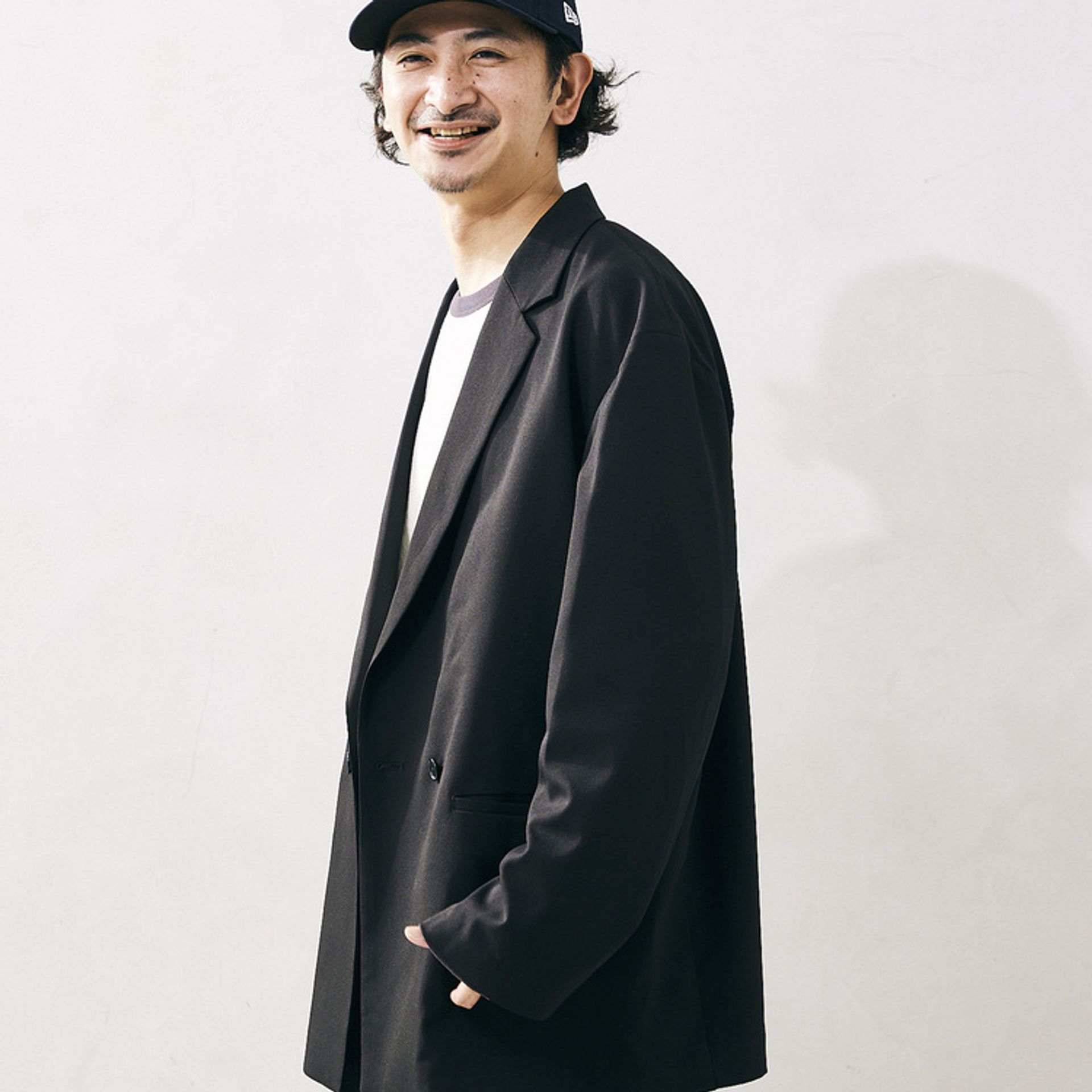 MOON ウールマッキーノジャケットのコーディネートスナップ（eno