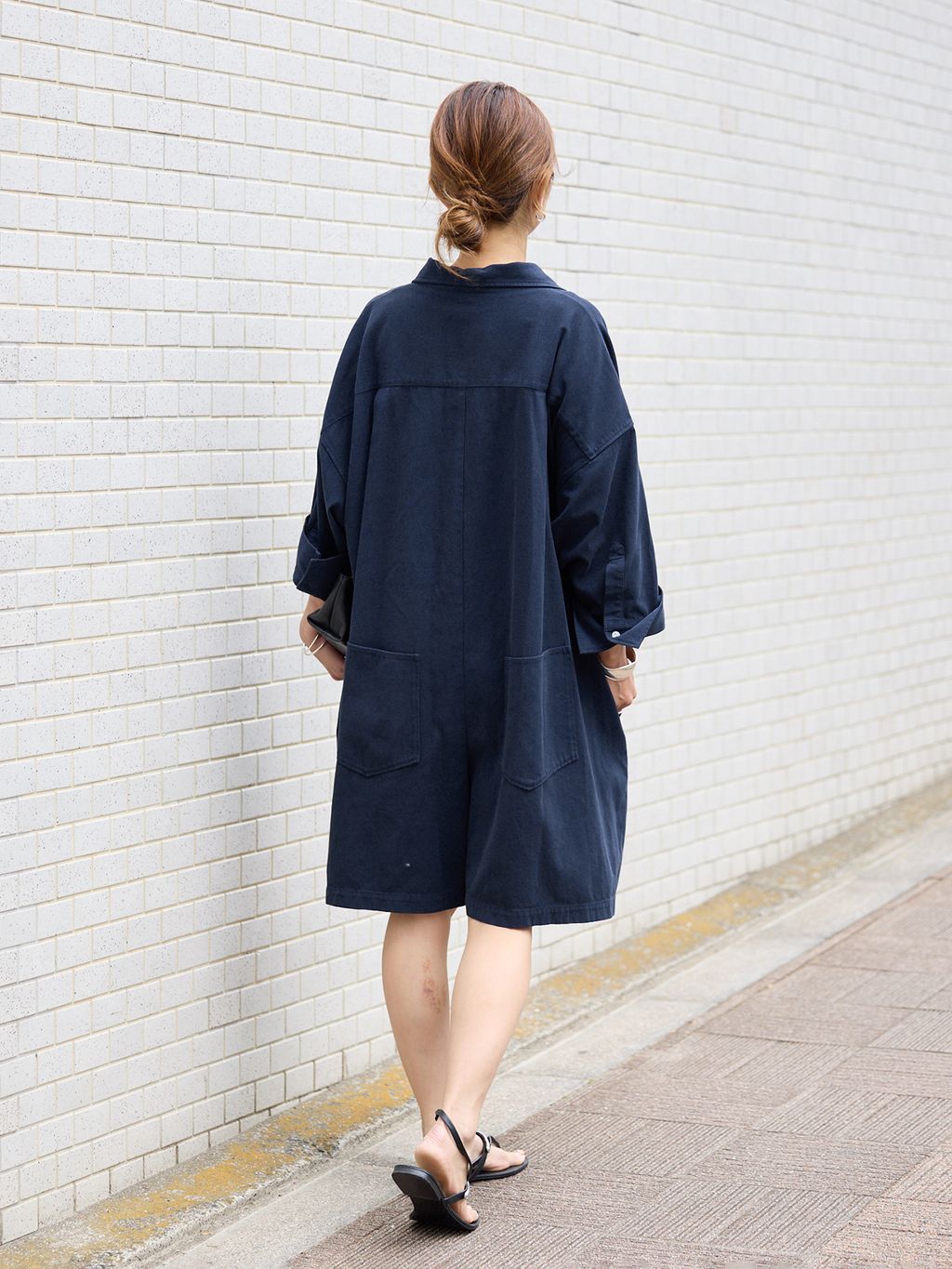 Hard Twist Yarn オールインワンのコーディネートスナップ（VERMEIL