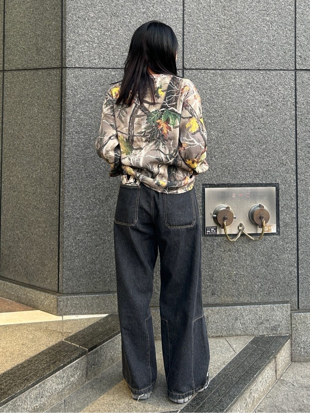 VALLAD / バラッド】カモ サーマル ロング Teeのコーディネート