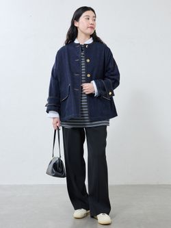 トップス IENA SAINT JAMES OUESSANT LOOSE SAINT JAMES/セントジェームス 別注 OUESSANT LOOSE カットソー 20JCの