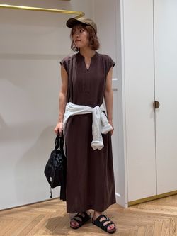レディース 新品タグ付 SLOBE IENA リネン混キーネックコクーン