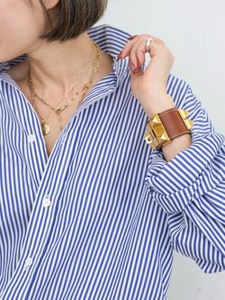 London Stripe Shirtのコーディネートスナップ（STAFF.S）｜L