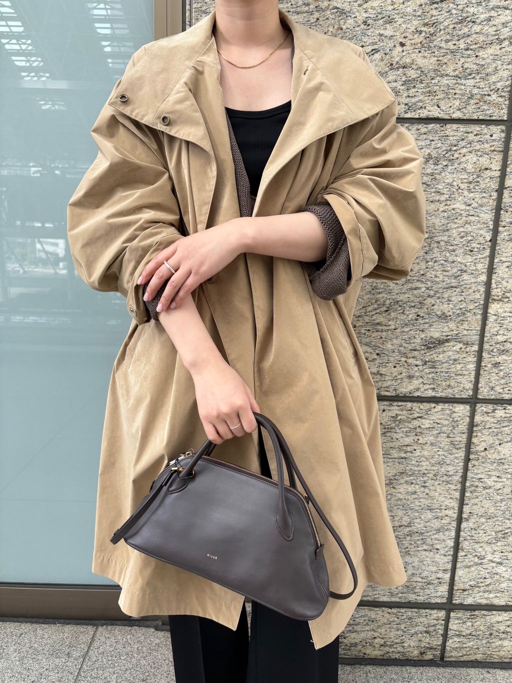 Stand dolman コートのコーディネートスナップ（chika）｜Plage