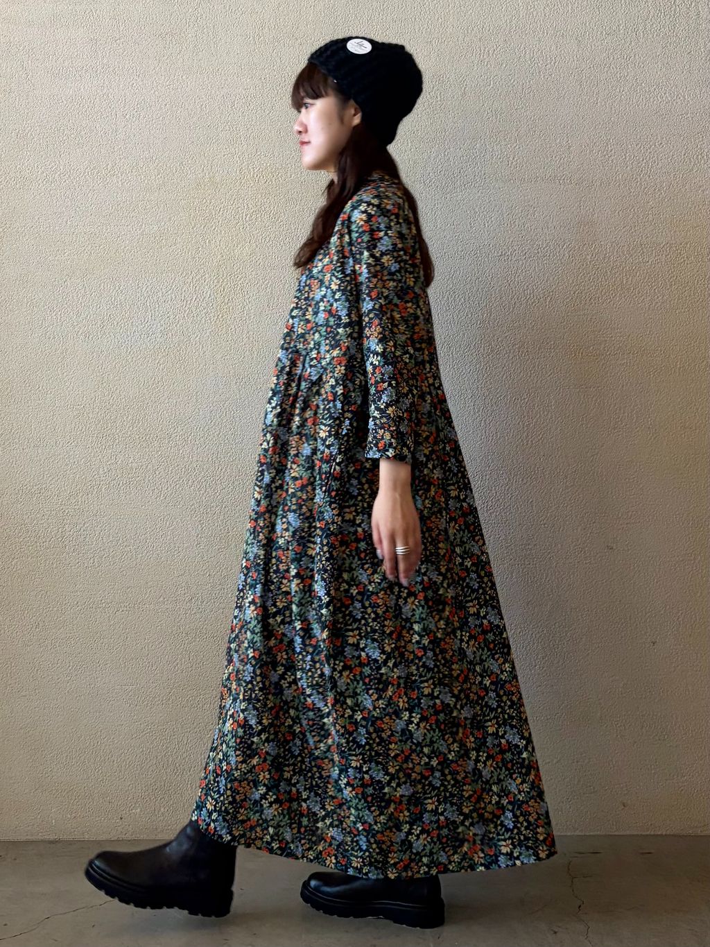 journal standard luxe 花柄ワンピース ローンフラワー ampleプルワンピースのコーディネートスナップ（A.S