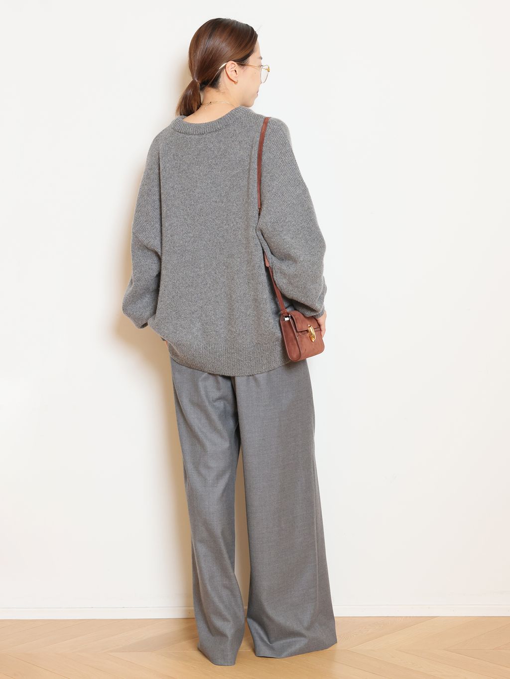 Cashmere Basic ニットのコーディネートスナップ（HASE）｜MUSE de