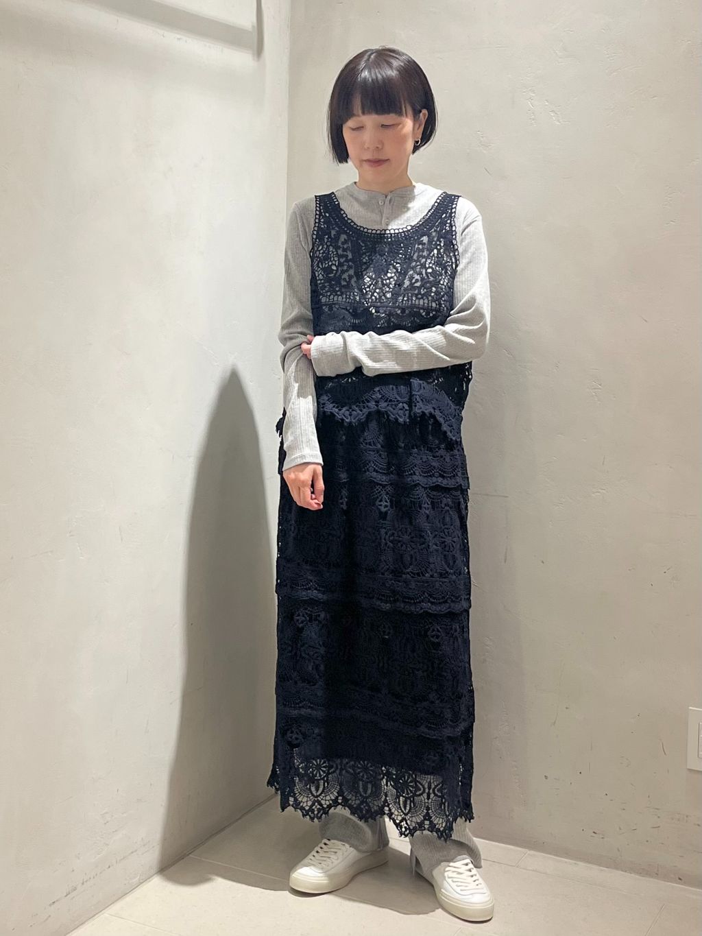 レースMIX スカート（040）のコーディネートスナップ（K.M）｜journal