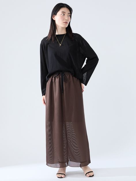 ICE Feel Cotton Knit プルオーバーのコーディネートスナップ（VERMEIL