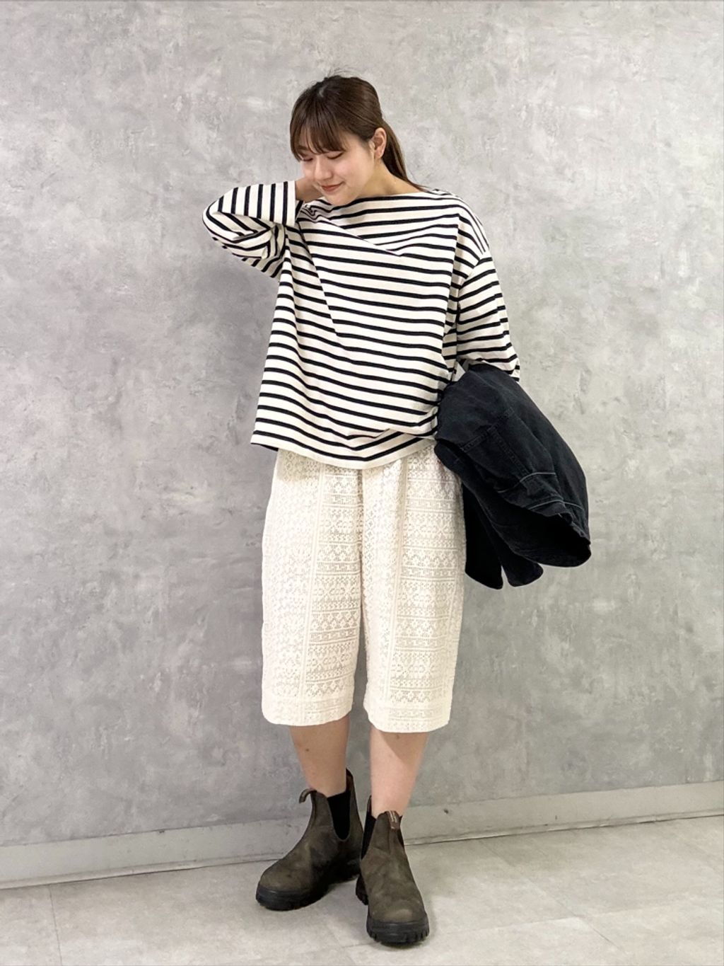 予約》【HARi 】for luxe BASEBALL SHIRTのコーディネートスナップ