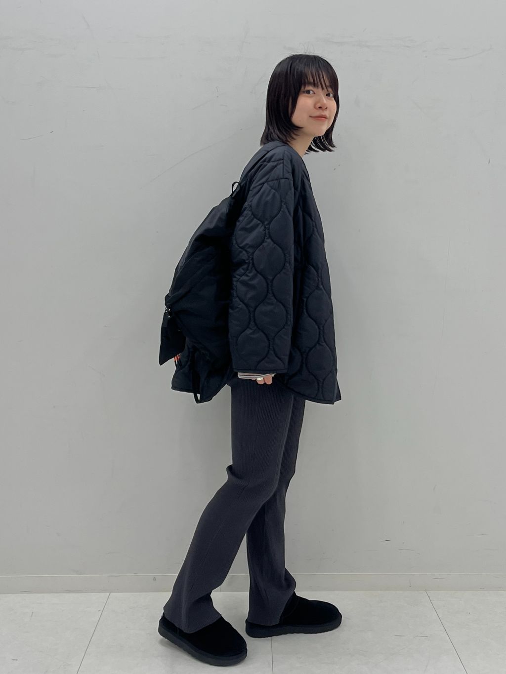 ≪WEB限定 / 追加予約≫2WAYキルティングブルゾンのコーディネート
