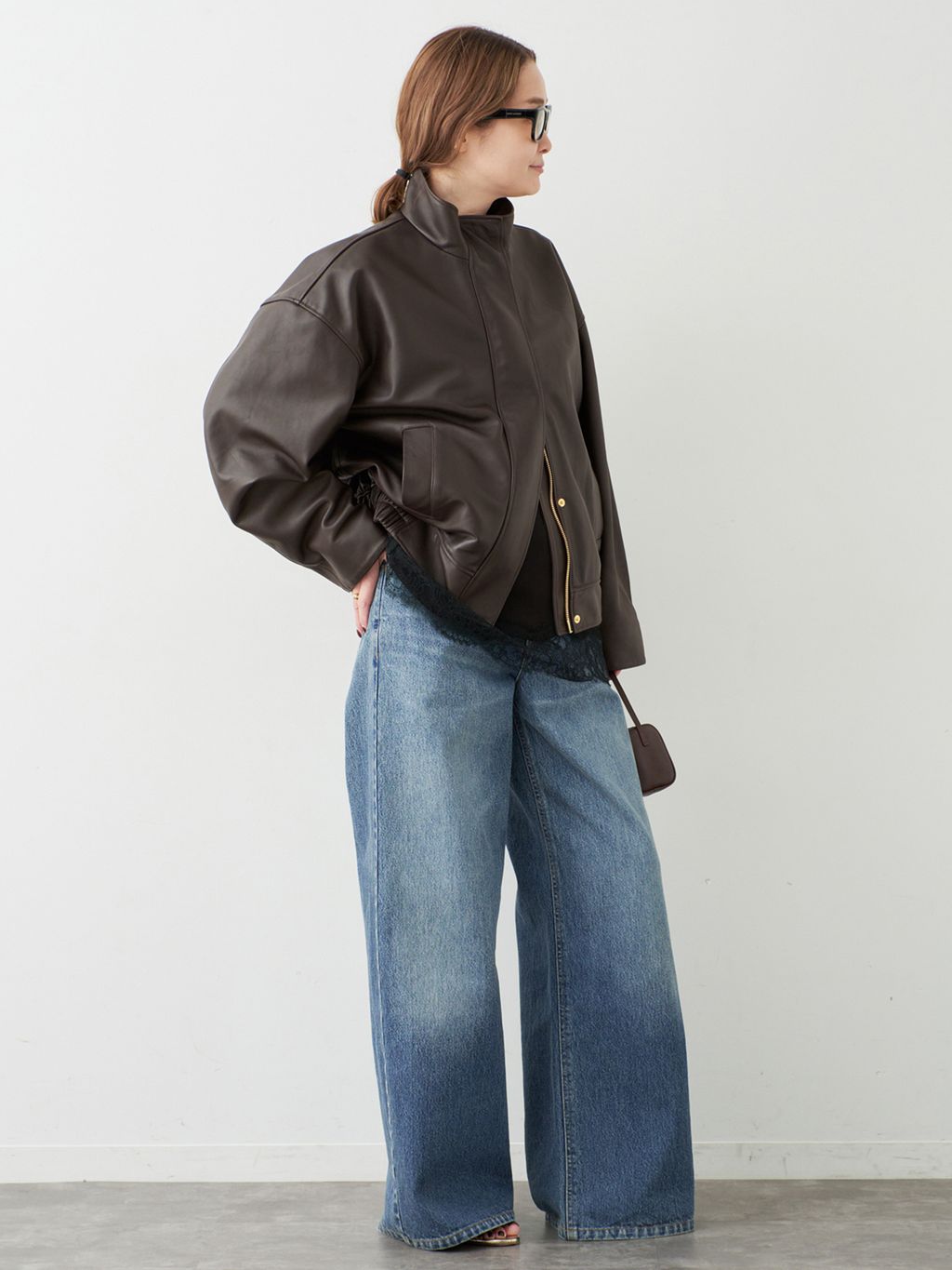 Deuxieme Classe Stand Collar レザーブルゾン Stand Collar レザーブルゾン（レザージャケット）｜Deuxieme Classe