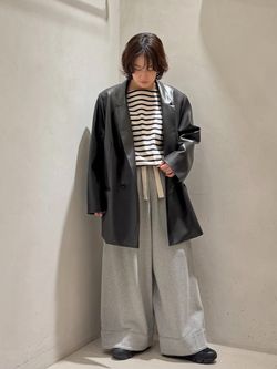 SUNDAY FAUXレザージャケットのコーディネートスナップ（AT）｜journal