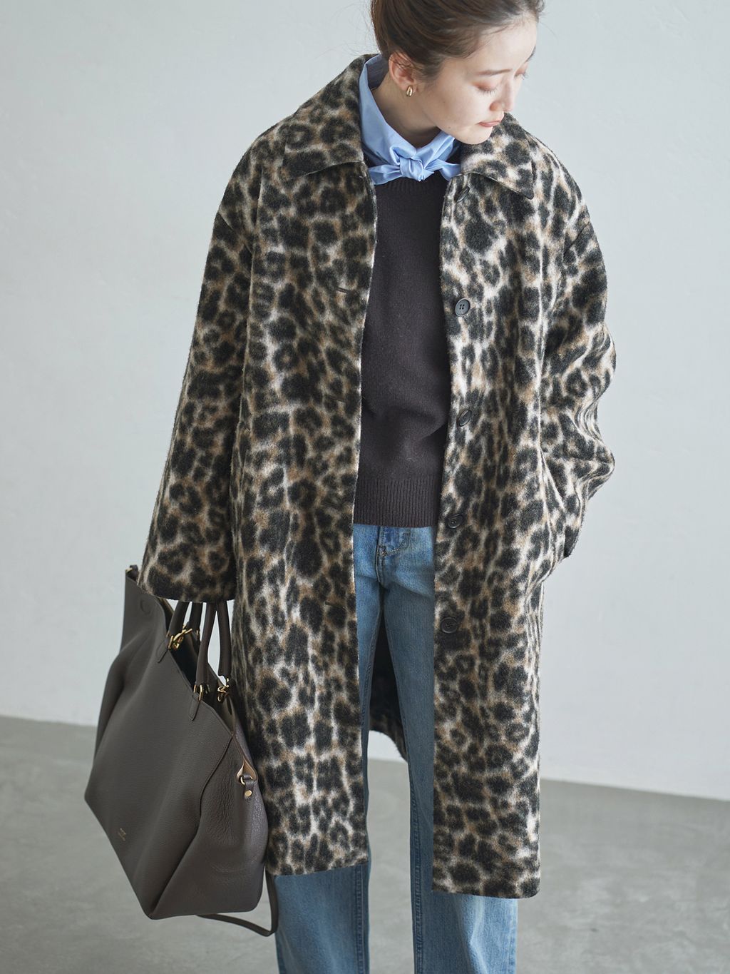 レオパードコートのコーディネートスナップ（endo）｜IENA（イエナ