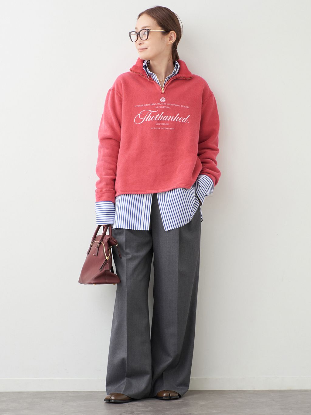 thrilling スウェット No1のコーディネートスナップ（MIZU）｜Deuxieme