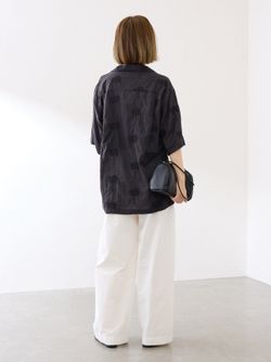 COUTURE DADAM/クチュールドアダム parm tree embroidery シャツの