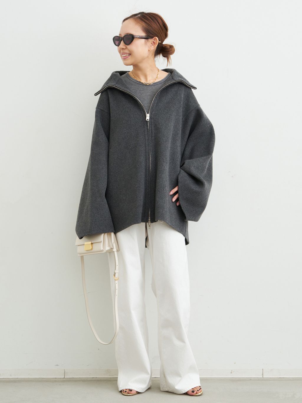 CINOH/チノ 】PUFFER COATのコーディネートスナップ（MIO）｜Deuxieme