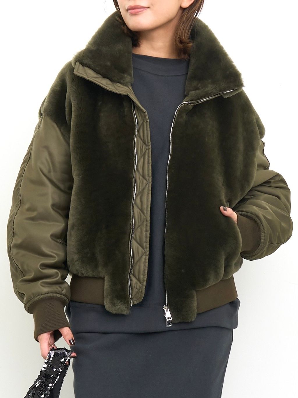 BLANCHA/ブランカ】 MOUTON BLOUSONのコーディネートスナップ（PR