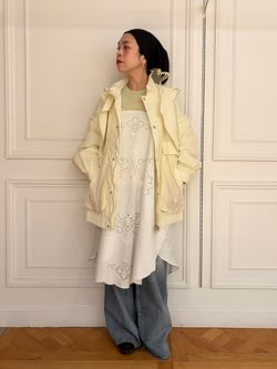IENA LA BOUCLE プレイドシャギーウールシャツコートのコーディネート