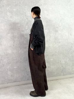 ツィード サスペンダーパンツのコーディネートスナップ（K.H