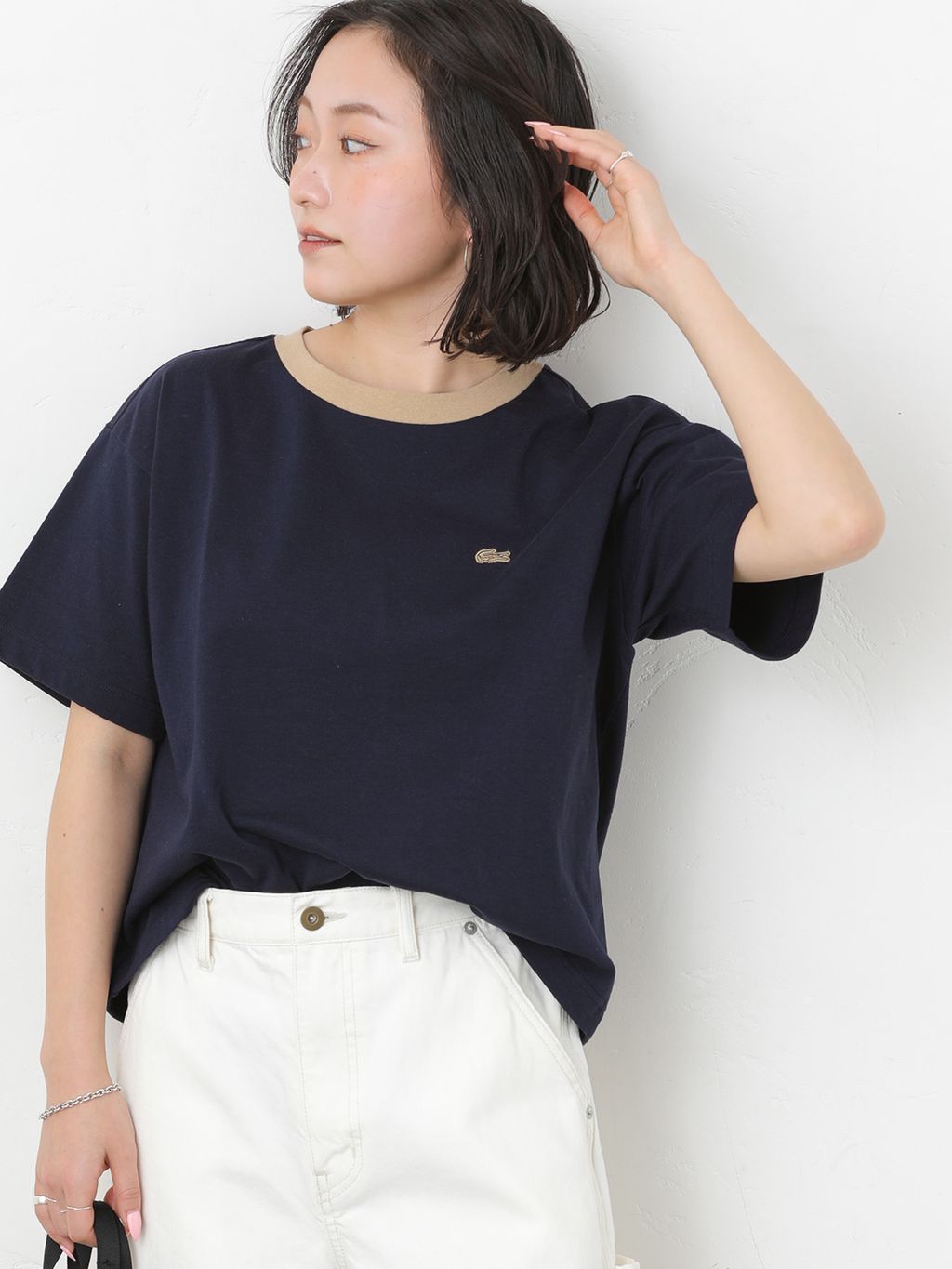 ルーズストレートペインターデニムのコーディネートスナップ（RIN