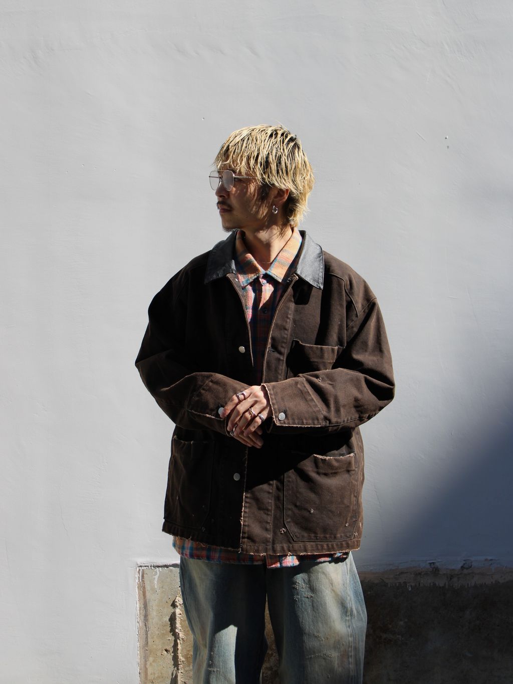 ANCELLM × WISM 別注 DUCK COVERALL JACKET ANCELLM × WISM 別注 DUCK COVERALL JACKETのコーディネートスナップ