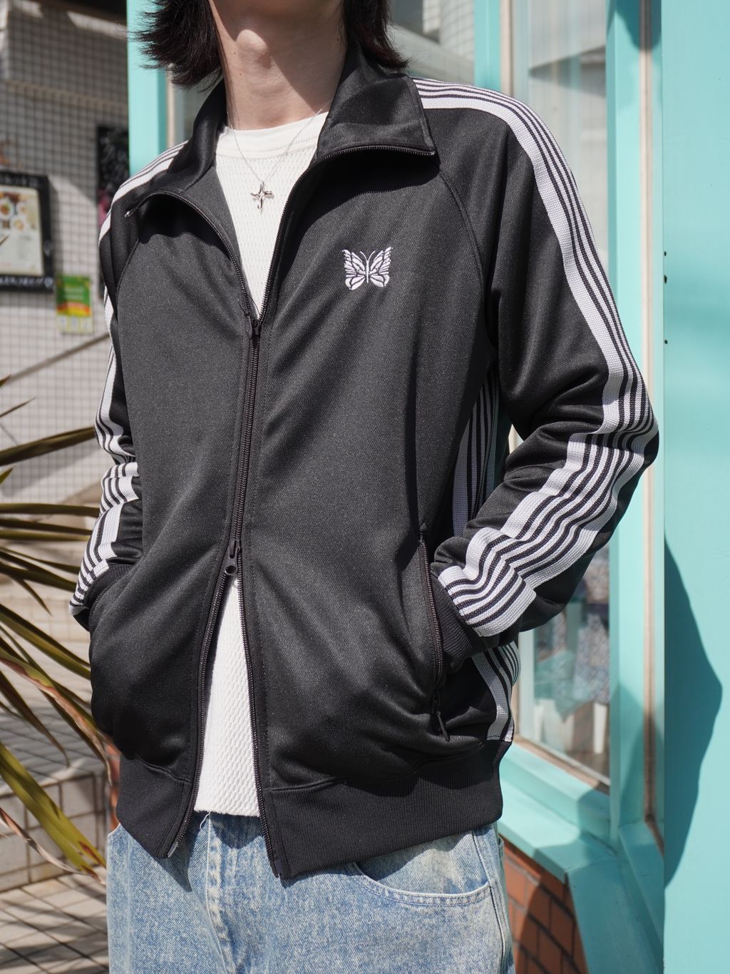 NEEDLES/ニードルズ Track Jacket - Poly Smoothのコーディネート