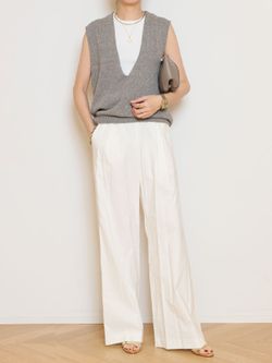 Lily Linen Vネック ベスト（ベスト）｜MUSE de Deuxieme Classe