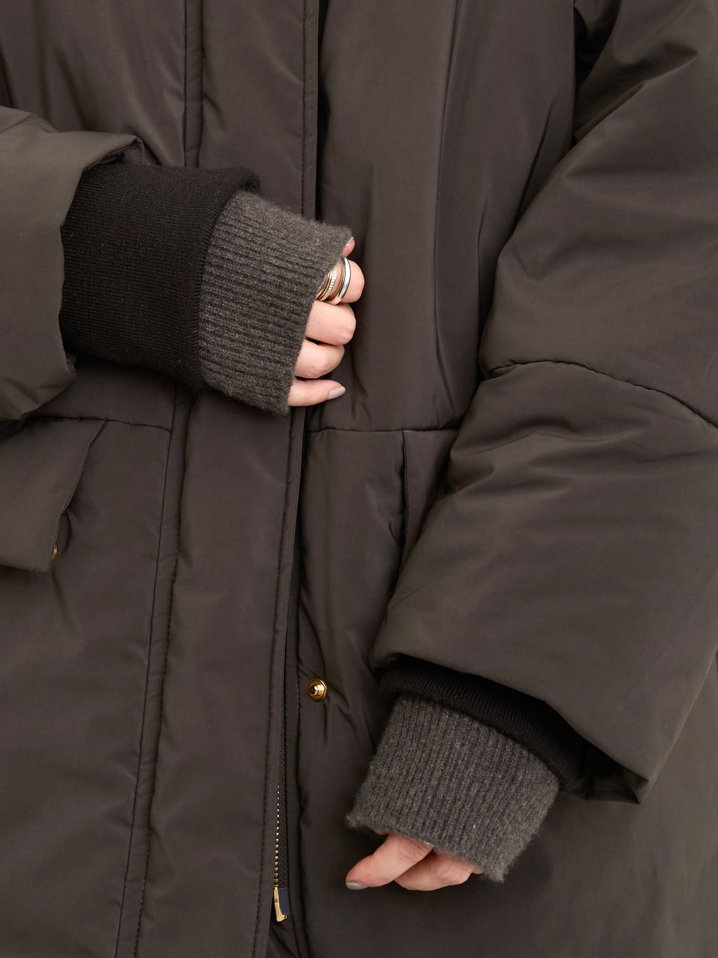 予約》LISIERE 2way Padding Coatのコーディネートスナップ（STAFF K