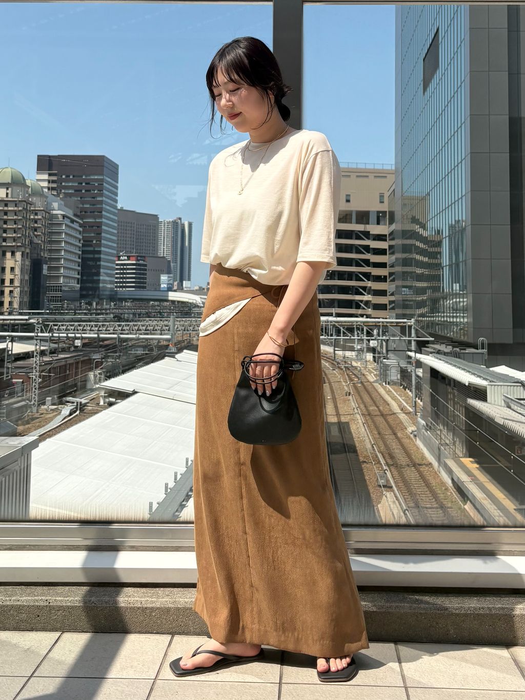 Plage toropical jersey Tシャツ プラージュ toropical jersey Tシャツのコーディネートスナップ（chika）｜Plage