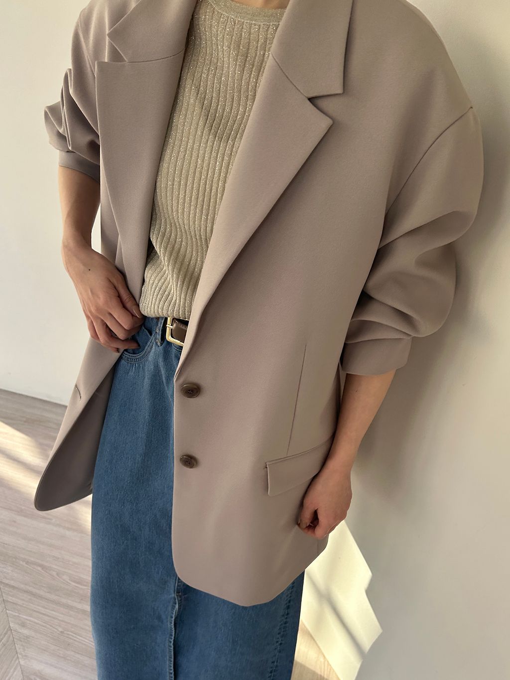 WEB限定/追加》PE SHARK ビックジャケットのコーディネートスナップ