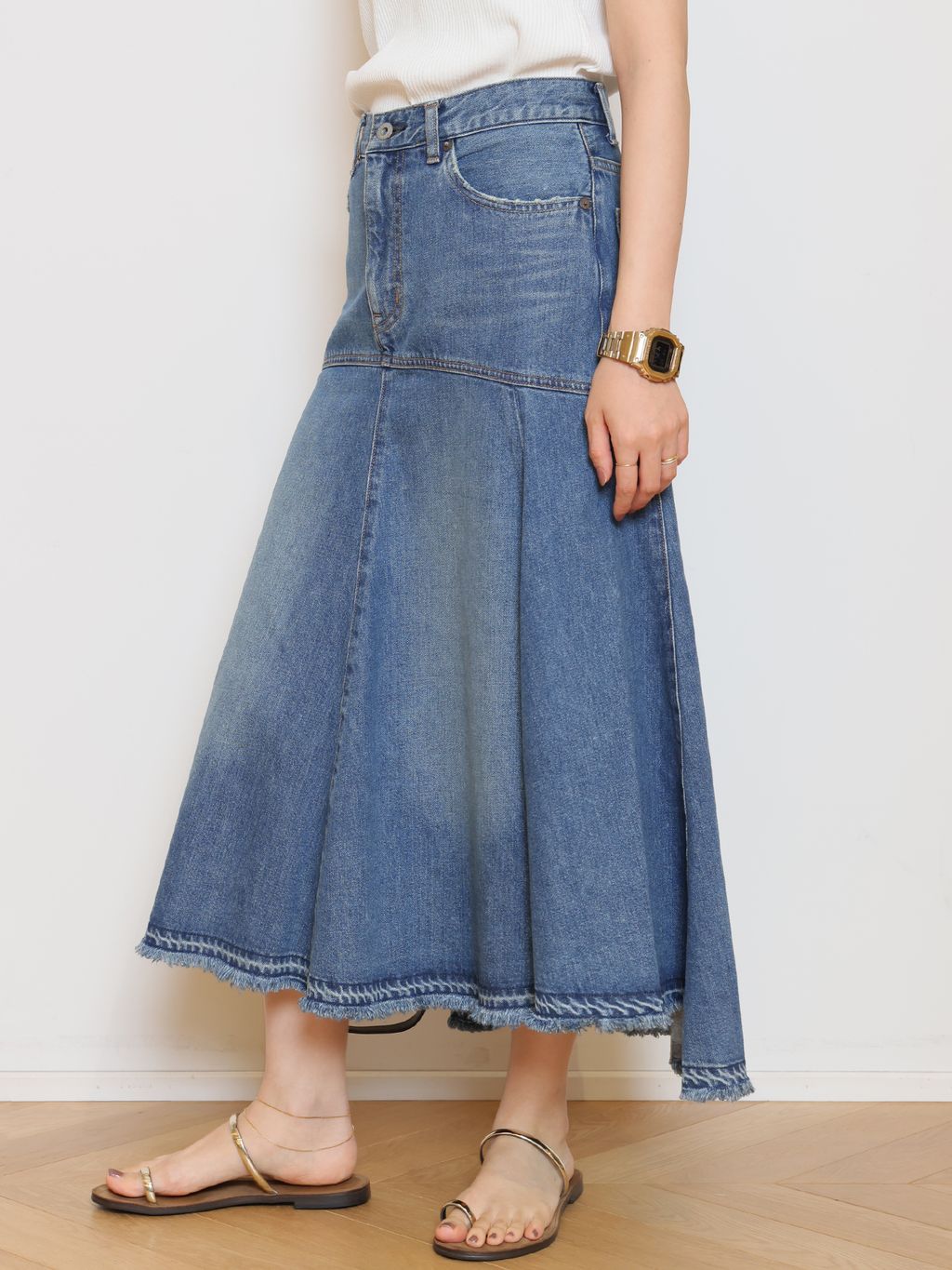 JOHNBULL/ジョンブル】DENIM スカートのコーディネートスナップ（HASE