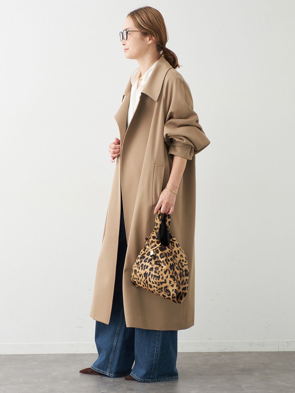 Botany Twill オーバーコートのコーディネートスナップ（MIZU